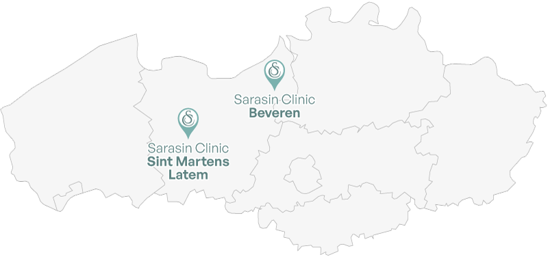 sarasin clinic locaties Latem Beveren