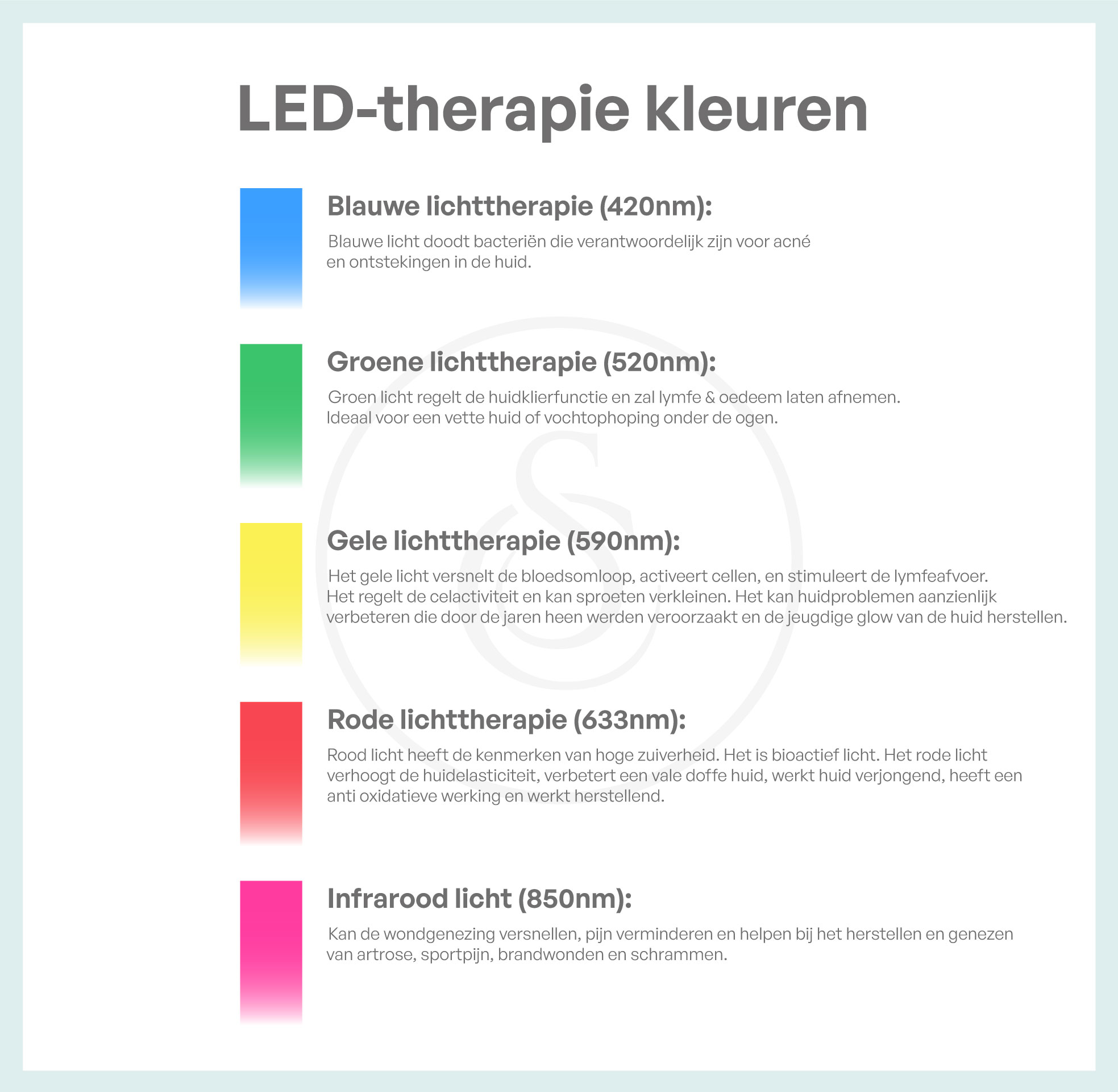 LED therapie kleuren info