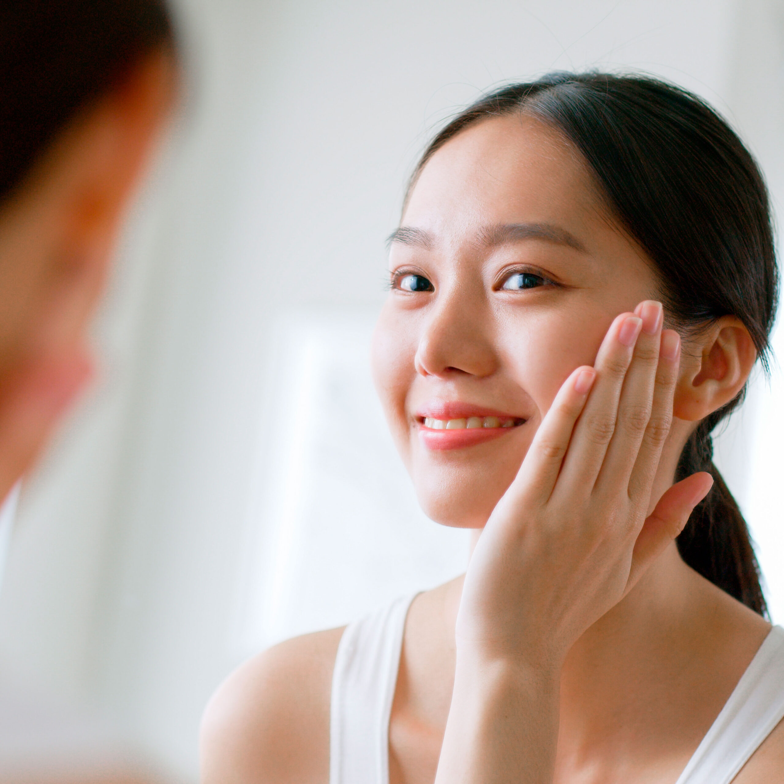 young korean woman k beauty tips